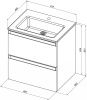 Тумба под раковину Allen Brau Eclipse 2.0 1.E1001.WM 2.0 60х50 подвесная цвет белый