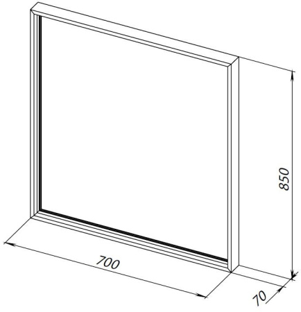 Зеркало в ванную Allen Brau Liberty 1.330013.60 70х85 цвет медь