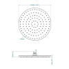 Верхний душ THG General items G00 G00-F31-280EP 30х30 золото