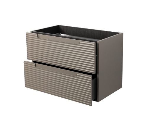 Тумба под раковину Visobath Kyoto 76351/Quarzo 100х45х55 подвесная цвет кварц - фото 4