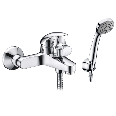 Смеситель для ванны WasserKRAFT Isen 2600 2601 настенный хром без термостата