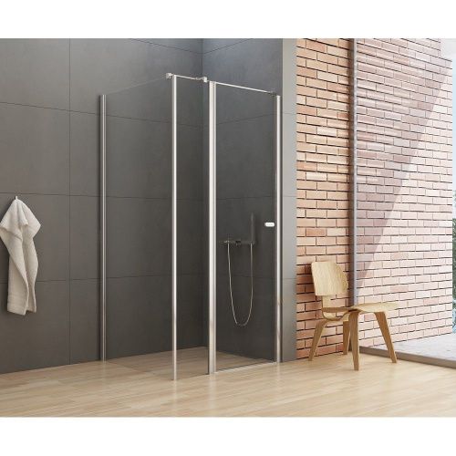 Душевой уголок New Trendy NEW SOLEO Chrome K-0721 100х70 стекло прозрачное профиль хром без поддона - фото 2