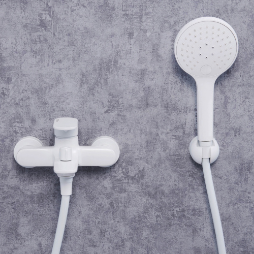 Смеситель для ванны WasserKRAFT Mindel 8500 8501 настенный белый - фото 3