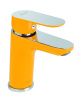 Смеситель Fiore 81YX8123 на раковину хром/желтый