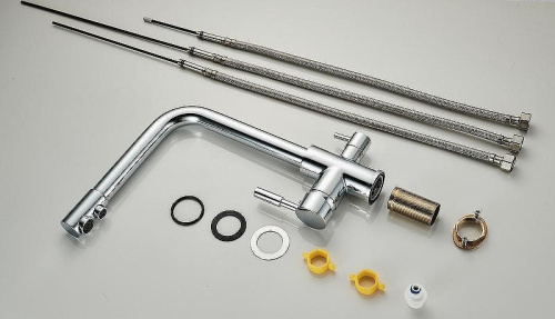 Смеситель для кухни ALMAes Izer AS-875-06 на раковину/столещницу хром - фото 3