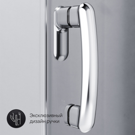 Душевой уголок Am.Pm Like W83G-315-090CG 90х90 стекло тонированное профиль хром глянцевый без поддона