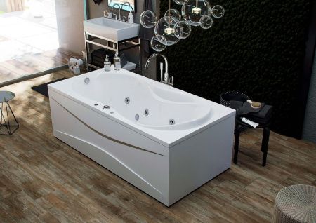 Ванна акриловая Aquatek Мартиника MAR180-0000053 180х90 пристенная прямоугольная с каркасом без ручек