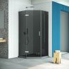 Душевой уголок Vegas-Glass AFA-Pen Retta AFA-Pen Retta 90 08 07 L 90х90 стекло тонированное профиль хром без поддона