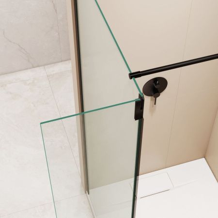 Душевая перегородка RGW Walk In 351005023-14 120х195 стекло прозрачное профиль черный