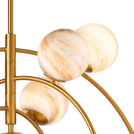 Люстра на штанге Delight Collection Planet (Планет) KG1122P-13 brass