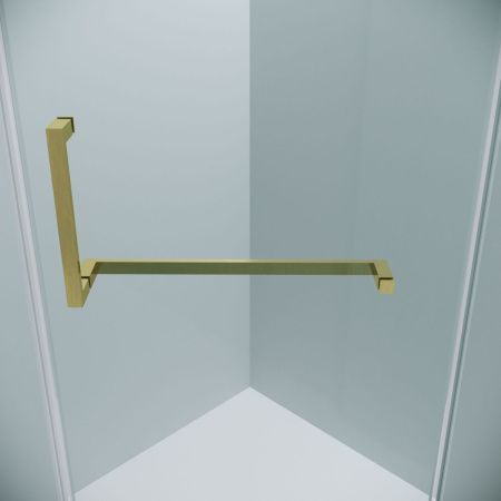 Душевой уголок Grossman Pragma 302.K33.03.1010.32.00 100х100 стекло прозрачное профиль золото без поддона