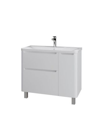 Тумба под раковину Grossman Адель 109004 90х40 напольная цвет белый