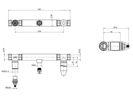 Внутренняя часть для встроенного смесителя Fima Carlo Frattini F2360