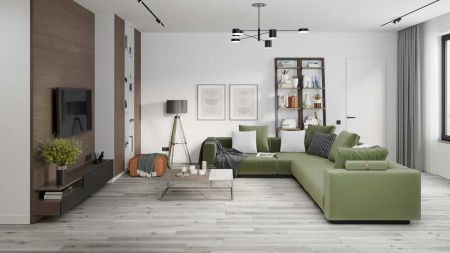 Кварцвиниловая плитка Damy Floor FAMILY LVT T7020-2-LVT Дуб Классический Серый толщина 0.25 см 43 класс 1227х187