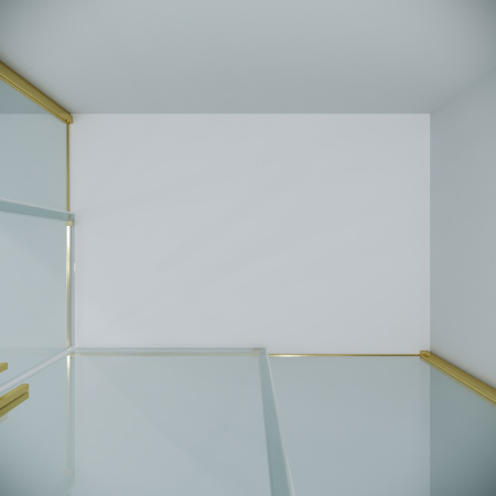 Душевой уголок Grossman Galaxy 300.K33.01.1270.32.00 120х70 стекло прозрачное профиль золото матовое без поддона