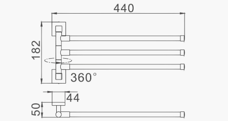 Полотенцедержатель D-Lin D254222