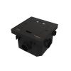 Лючок на 2 модуля IP44 с монтажной коробкой для бетонных полов , тип MDK20 Systeme Electric MultiDesk (МултиДеск) MDK20202MBC