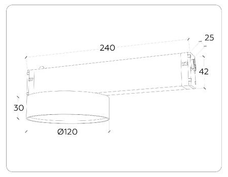 Трековый магнитный светильник Ambrella Light Magnetic 220V (Магнетиц 220В) GL1381