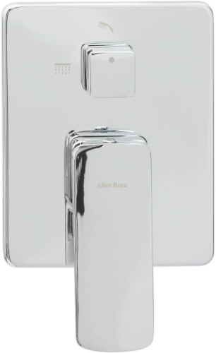 Смеситель для ванны с душем Allen Brau Infinity 5.21014-00 встраиваемый в стену хром без термостата - фото 3