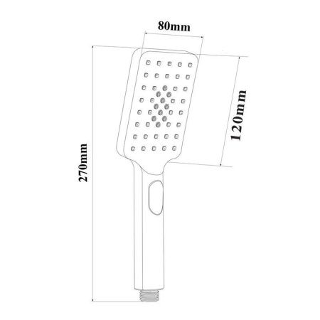 Душевая лейка Bond Cube B03-9700 цвет хром