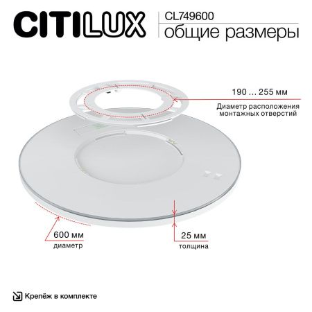 Светильник потолочный Citilux Norma (Норма) CL749600