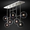 Светильник потолочный Delight Collection Globe Mobile (Глобе Мобиле) KG0835P-7A chrome