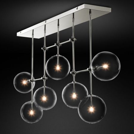 Светильник потолочный Delight Collection Globe Mobile (Глобе Мобиле) KG0835P-7A chrome