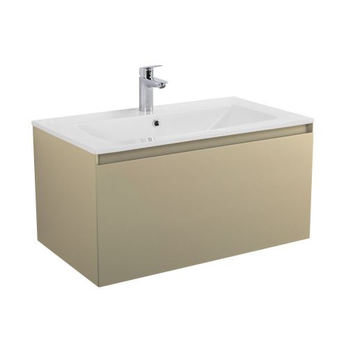 Тумба под раковину Art&Max Latina AM-Latina-800-1C-SO-BGM 80х50 подвесная цвет бежевый - фото 5