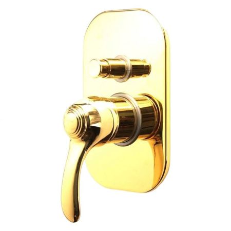 Смеситель для ванны и душа Webert Aurora AU860101010 встраиваемый в стену золото