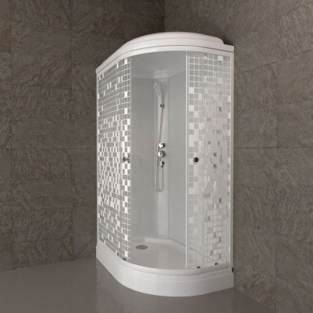 Душевая кабина Тритон Коралл Щ0000061817 120х80 асимметричная с крышей ориентация левая