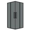 Душевой уголок Grossman Cosmo 300.K33.02.9090.21.10 90х90 стекло тонированное профиль черный без поддона