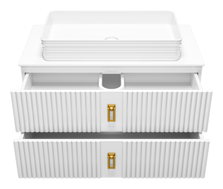 Тумба под раковину Brevita Sevilla SEV-09090-0102Я 90х50 подвесная цвет белый