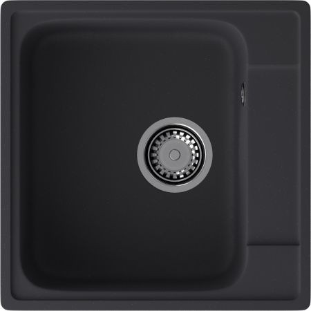 Кухонная мойка Granfest Quarz 48 черный 48х48 цвет черный поверхность матовая
