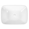 Раковина из сантехнического фарфора Bond Cube S63-500 50х40 накладная цвет белый без отверстий под смеситель