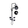 Душевая стойка Fashun A52426-7 настенная цвет черный с термостатом