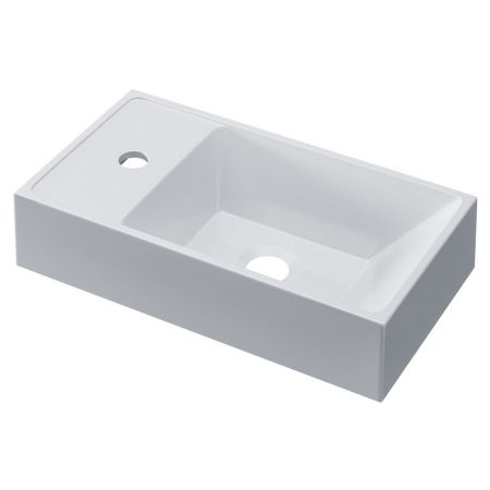 Раковина из искусственного камня Uperwood Classic New 2911020334 40х20 полувстраиваемая цвет белый