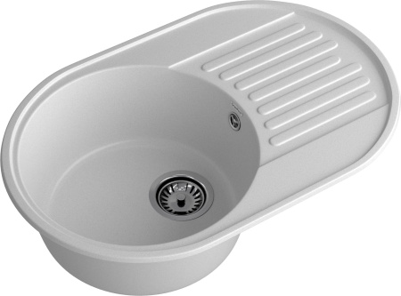 Кухонная мойка Granfest Quarz 18 серый 74х48 цвет серый поверхность матовая