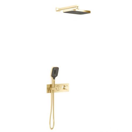 Душевая система Vincea VSFW-422T1BG встраиваемая в стену цвет золото с термостатом