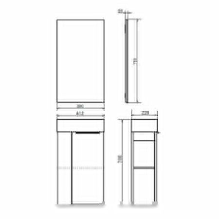 Тумба с раковиной Comforty Матэ 00-00015325CF 40х20 подвесная цвет коричневый