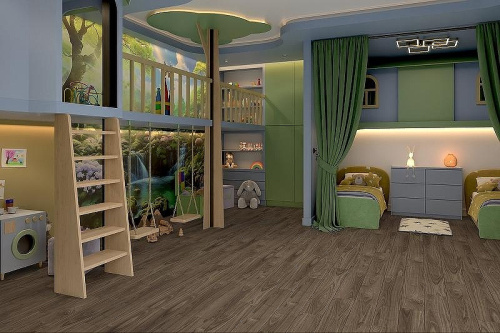Кварцвиниловая плитка Damy Floor FAMILY LVT 0036-3-LVT Орех Американский - фото 5