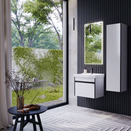 Шкаф-пенал Aqwella Y URB0535W 40х140 подвесной цвет белый