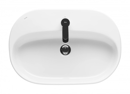 Раковина мебельная керамическая Santek Одри Round 62 1.WH50.1.710 60х40 накладная цвет белый 1 отверстие под смеситель