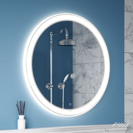 Зеркало с подсветкой Alavann Solis ALV0117009 80х80 подвесное