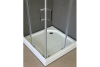 Душевой уголок Royal Bath HP RB80HP-T 80х80 стекло прозрачное профиль белый с поддоном