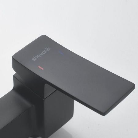 Душевая стойка Shevanik S4036H настенная цвет черный