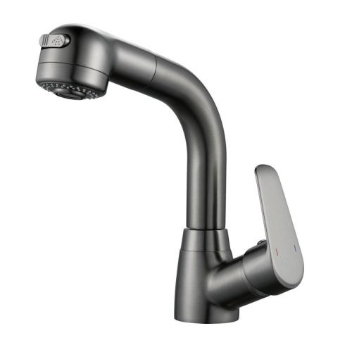 Смеситель Raffine F291T на раковину оружейная сталь - фото 2