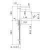 Смеситель Newform X-STEEL 316 69612X.50.050 на раковину нержавеющая сталь
