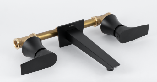 Смеситель для раковины Daniel Diva DV502215 встраиваемый в стену черный - фото 2