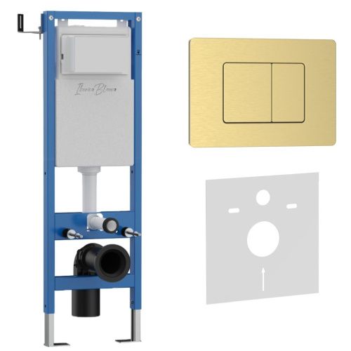 Комплект сантехническая инсталляция с клавишей смыва Iberica Blanca INOX-C IB.001M.115 - фото 2