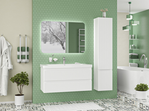 Тумба под раковину Brevita Victory VIC-09105-0102Я 101х45х49 - фото 5